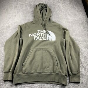 The North Face Half Dome Pullover Hoodie Mens Small Army Green